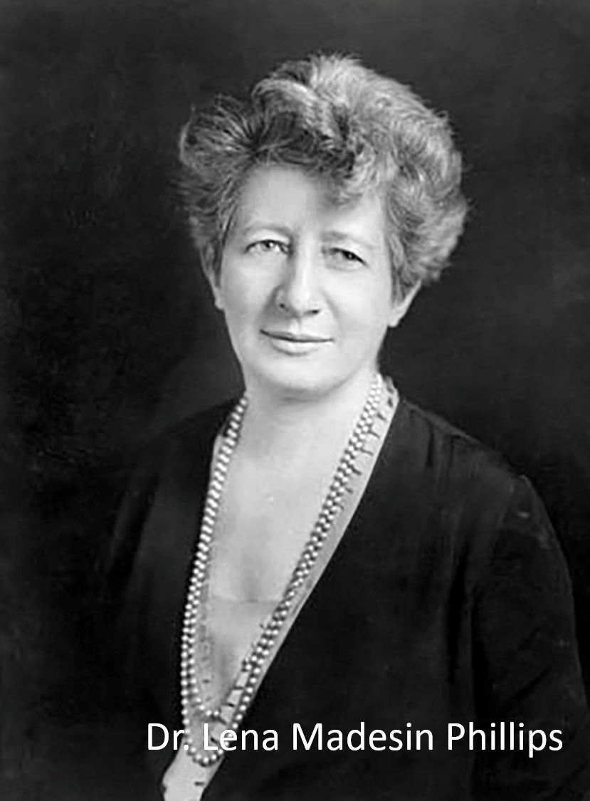 Lena Madesin Phillips, first international President